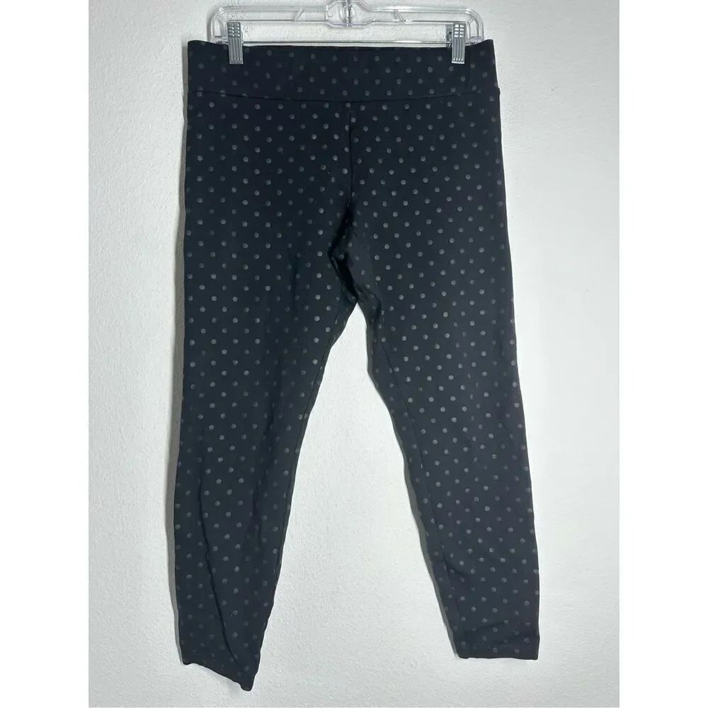 LOFT Women’s Black Polka Dots Leggings Size M